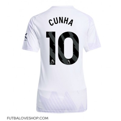 Dres Manchester United Matheus Cunha #10 Preč pre Ženy 2025-26 Krátky Rukáv Dres Manchester United Matheus Cunha #10 Preč pre Ženy 2025-26 Krátky Rukáv